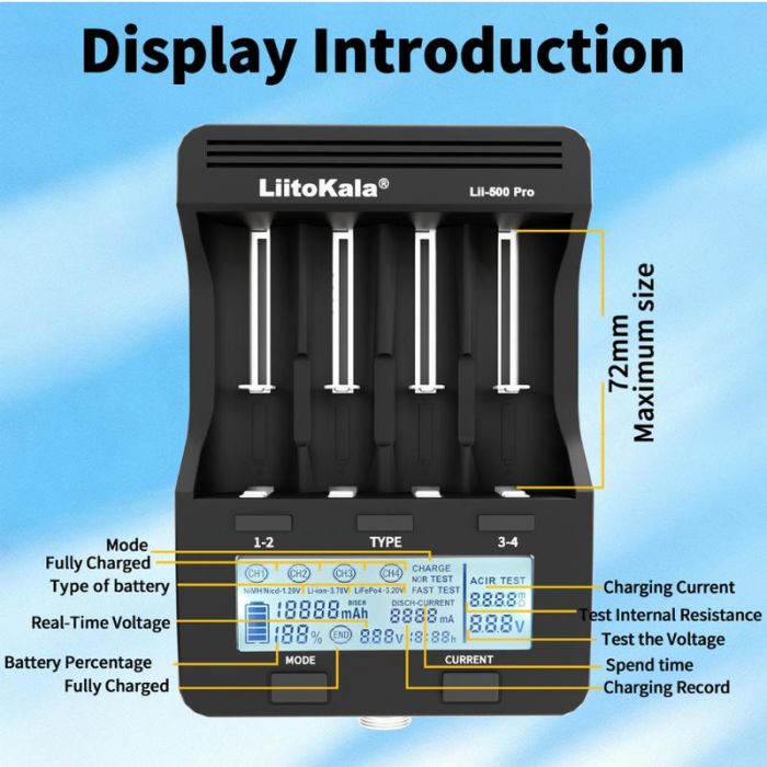 Зарядное устройство LiitoKala Lii-500 PRO