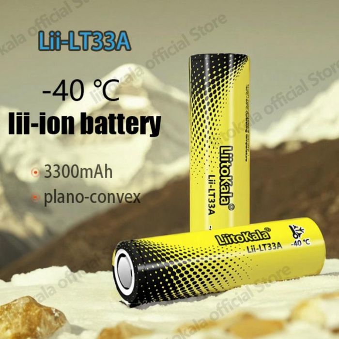 Аккумулятор LiitoKala Lii-LT33A 18650 3300 мАч, морозостойкий (до -40°C)