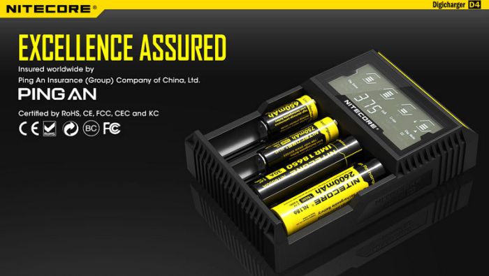 Зарядное устройство NITECORE D4
