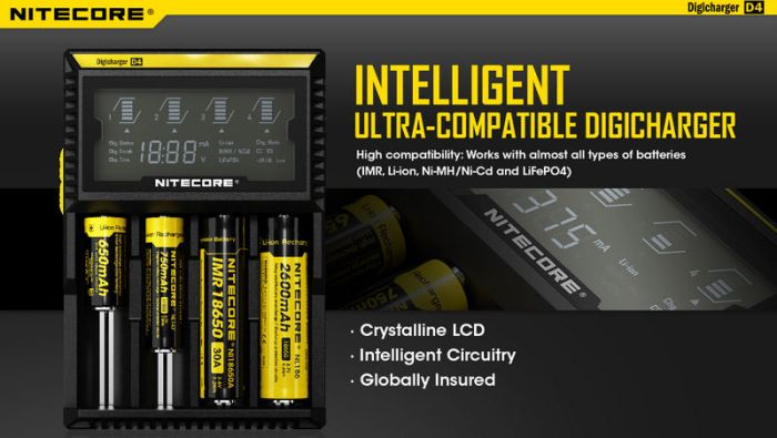 Зарядное устройство NITECORE D4