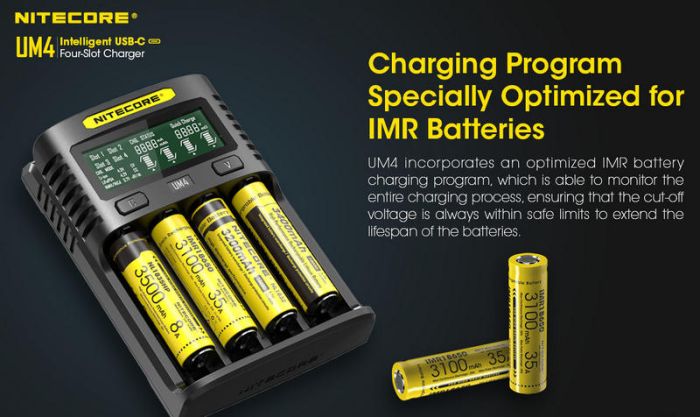 Зарядний пристрій NITECORE UM4