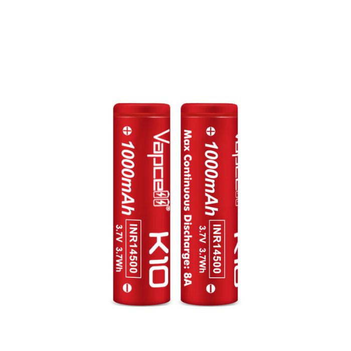 Vapcell K-10 (INR 14500, 1000mAh, Li-ion, 3.7V)