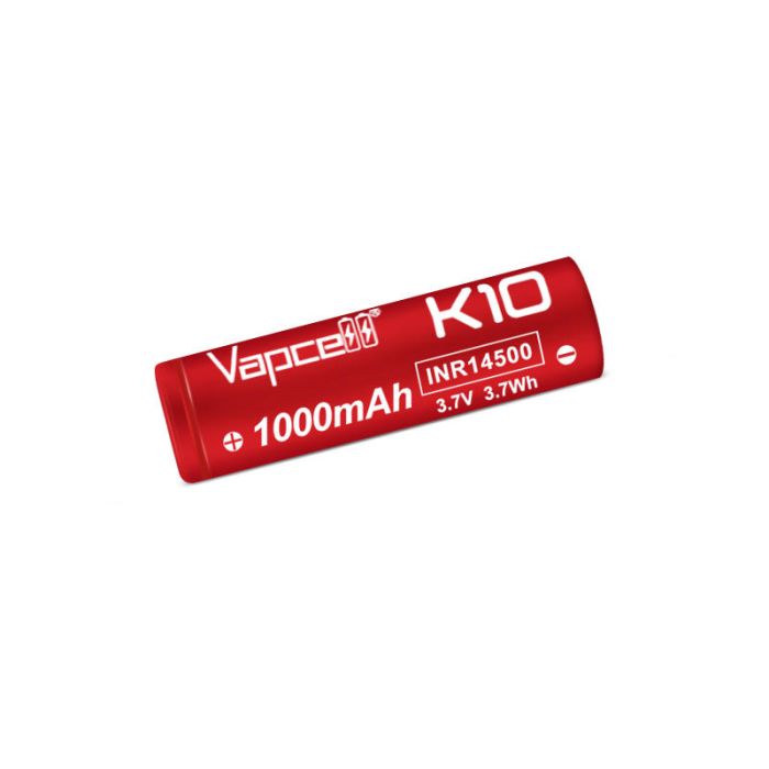 Vapcell K-10 (INR 14500, 1000mAh, Li-ion, 3.7V)